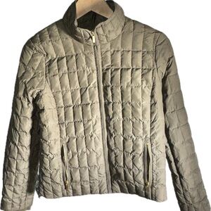 J.Crew Olive Quilted Down Puffer Jacket – Size S